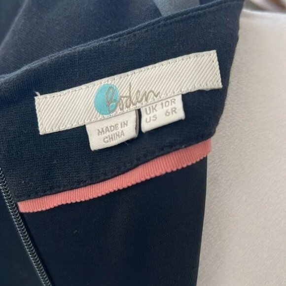 Boden Nellie Ponte dress Black Gray 6 - Picture 5 of 5